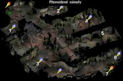 Mapa: Přemožené Národy